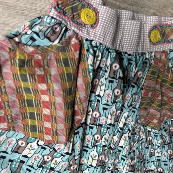 Matilda Jane Girls Skirt 10 Art Print Blue Pockets - Picture 6 of 6